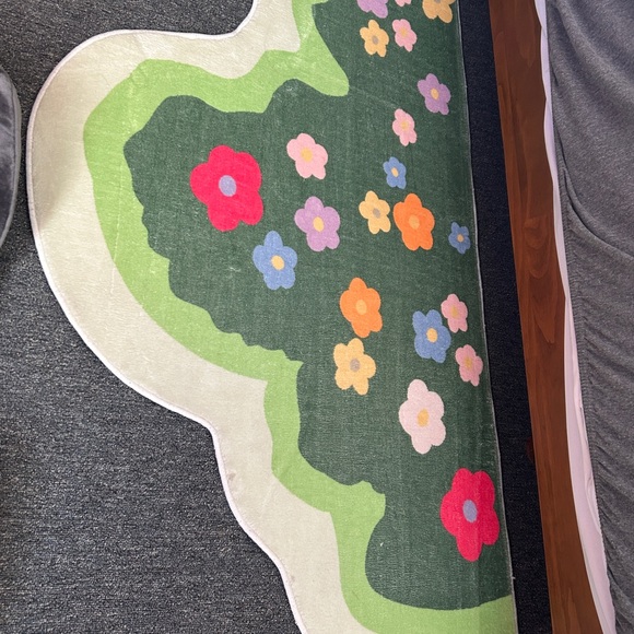 Floral Garden Washable Unique Runner Rug - Field of Flowers Mat Maximalist Lany - Picture 4 of 9